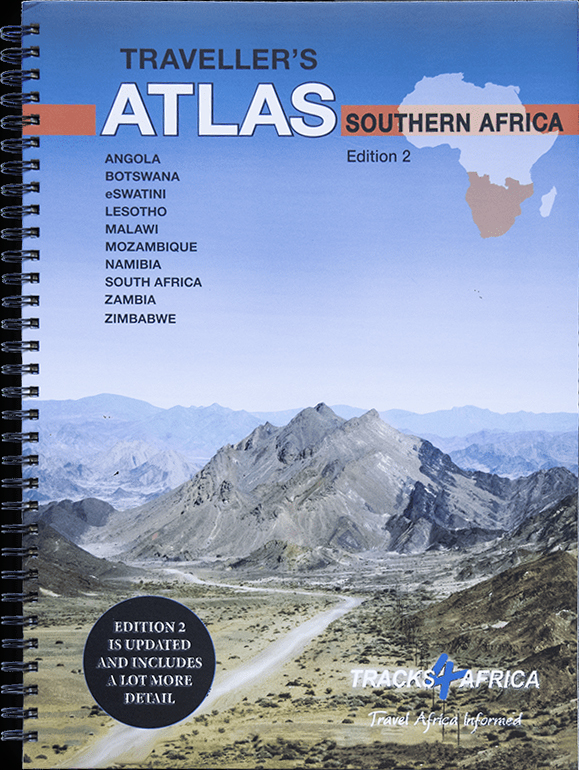 Wegenatlas Traveller’s Atlas Southern Africa – Zuidelijk Afrika | A3-Formaat | Ringband | Tracks4Africa